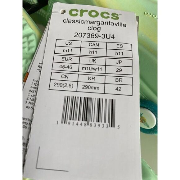 Crocs‎ Classic x Margaritaville Jimmy Buffett Men’s Size 11 Limited Edition NEW main image 4